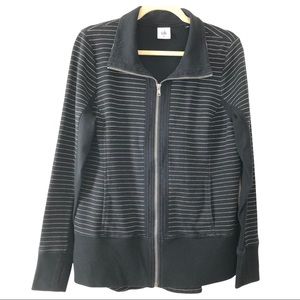 Cabi Striped Sprint Jacket Athleisure size Medium